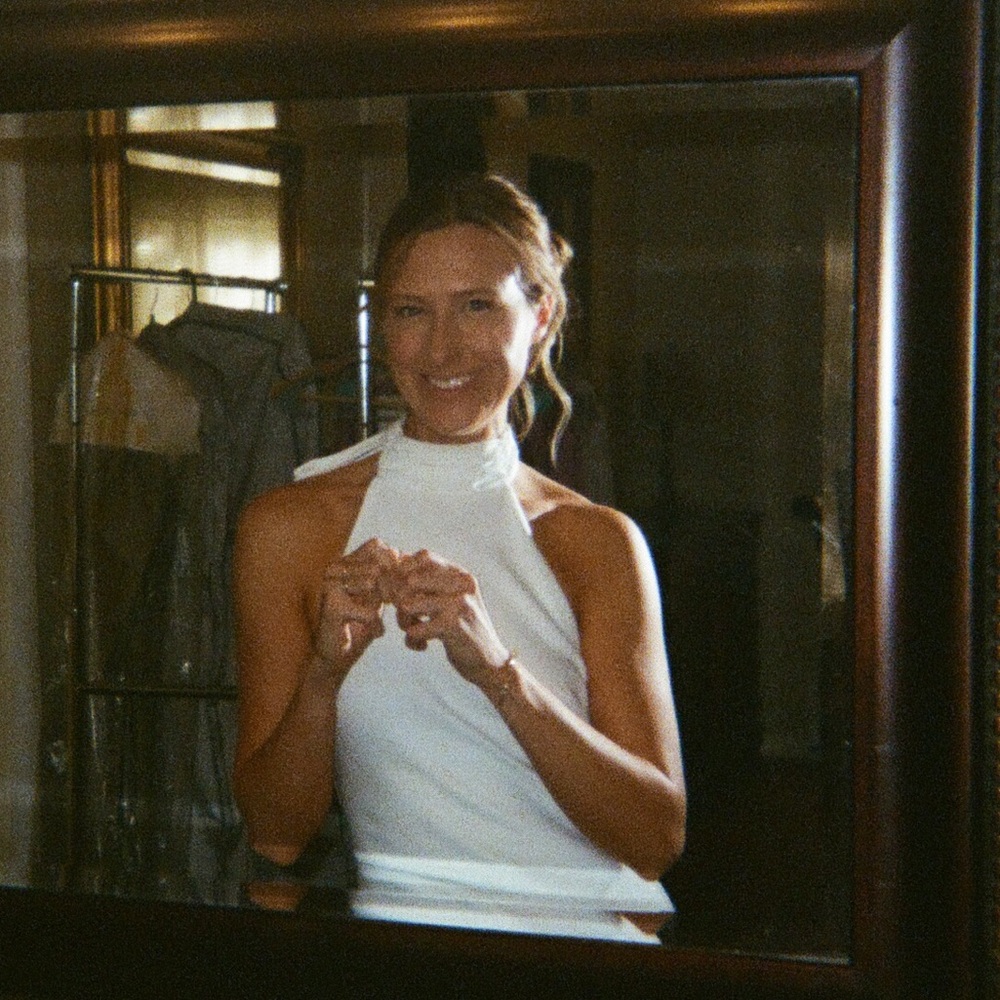 Misha x REVOLVE Evianna Satin Gown in Ivory - Picture 4 of 7